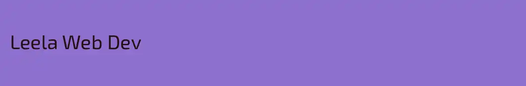 Leela Web Dev